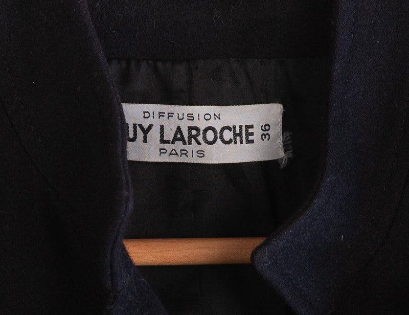 Guy Laroche Diffusion Jacket Black 100% Wool Size Eur36 UK8 - Ava & Iva