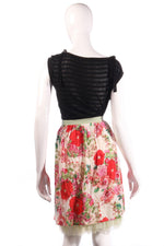HJ Too pink floral skirt size M back