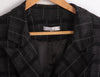 Karen Cole Wool Mix Jacket Grey and Black Check Size M - Ava & Iva