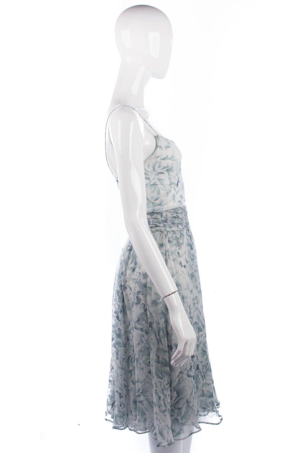 Noli silk/ cotton light blue and top, matching camisole and skirt UK Size 12 - Ava & Iva