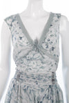 Noli silk/ cotton light blue and top, matching camisole and skirt UK Size 12 - Ava & Iva