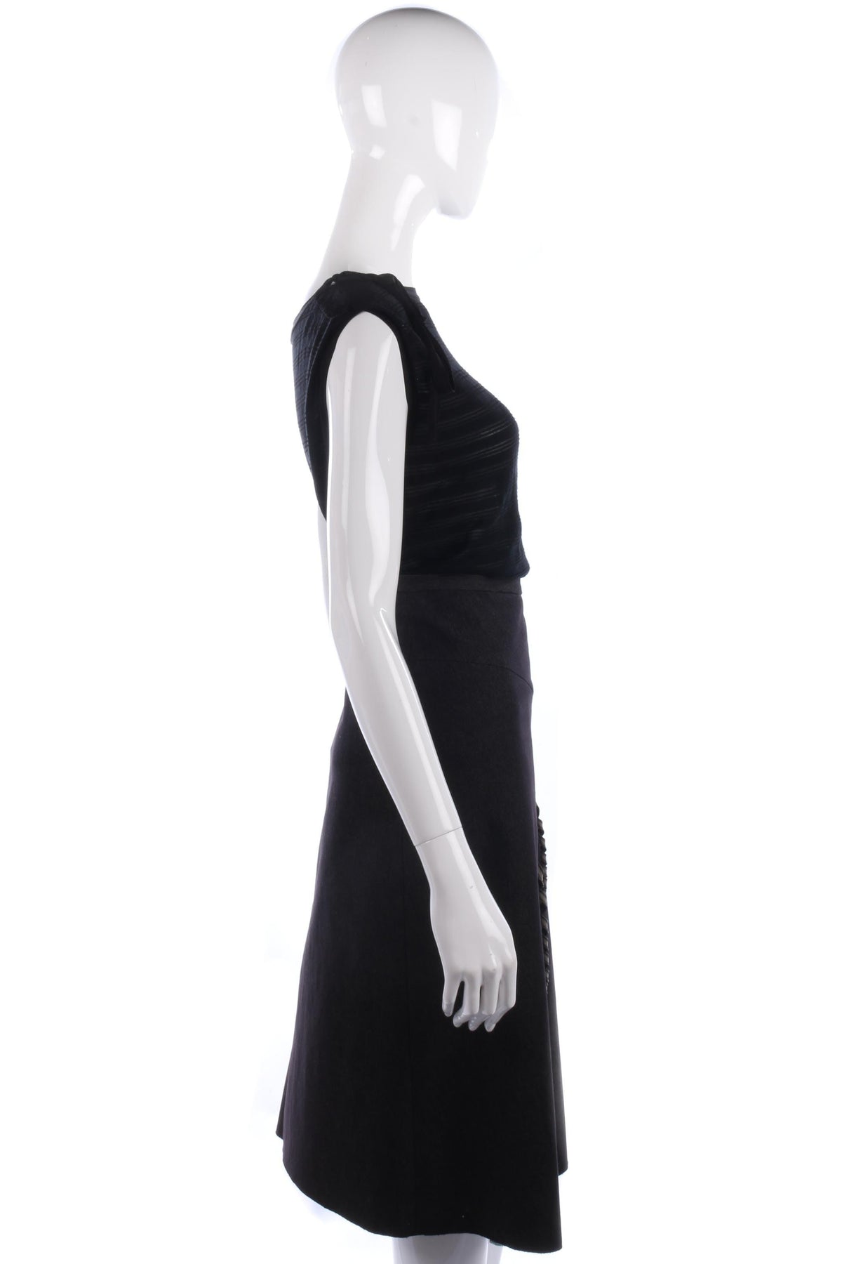 Anthology Avoca Skirt Dark Grey with Floral Panel Size 12 - Ava & Iva