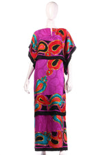 Brijo purple patterned dress, with additional top 
