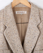 IGI and IGI Wool and Angora Double Breasted Jacket Cream Tones Eur42 UK14 - Ava & Iva