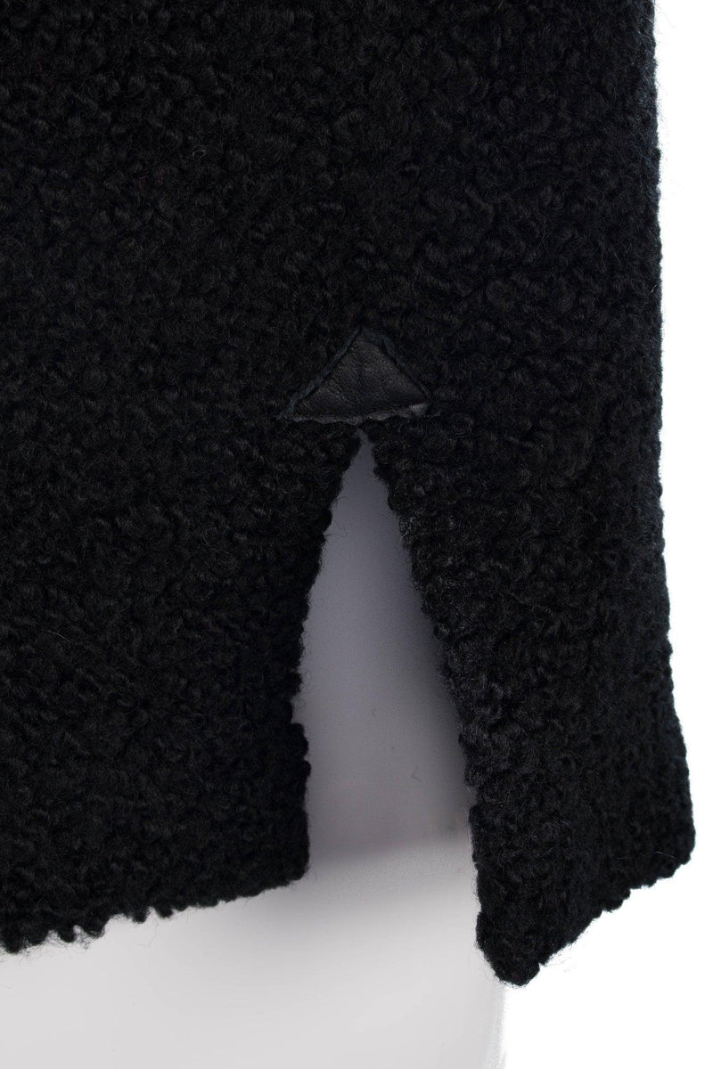 Fantasia Skirt Suit Vintage Wool Black Fully Lined UK Size 12 - Ava & Iva