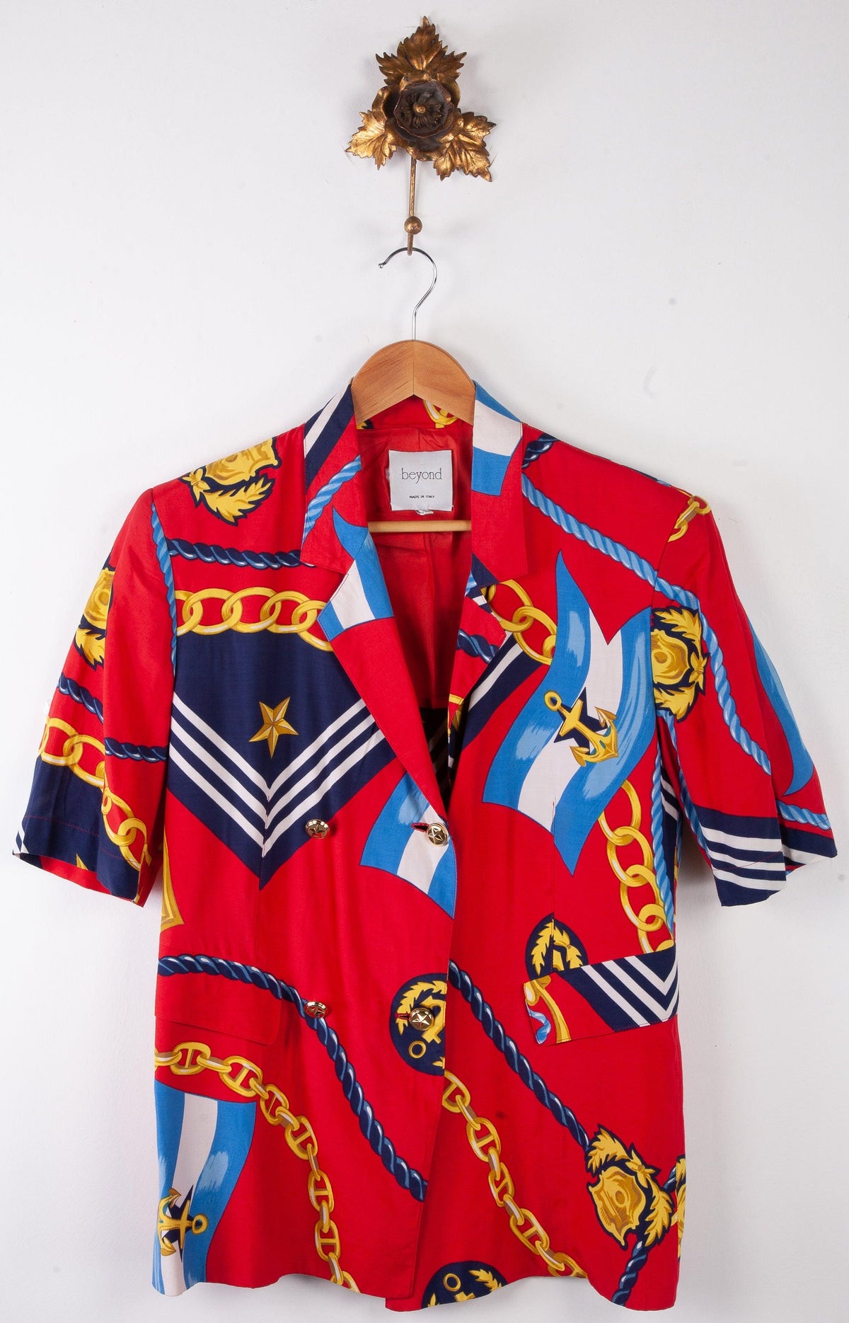 Beyond Jacket Vintage Nautical Style Print size 42 (UK14) - Ava & Iva