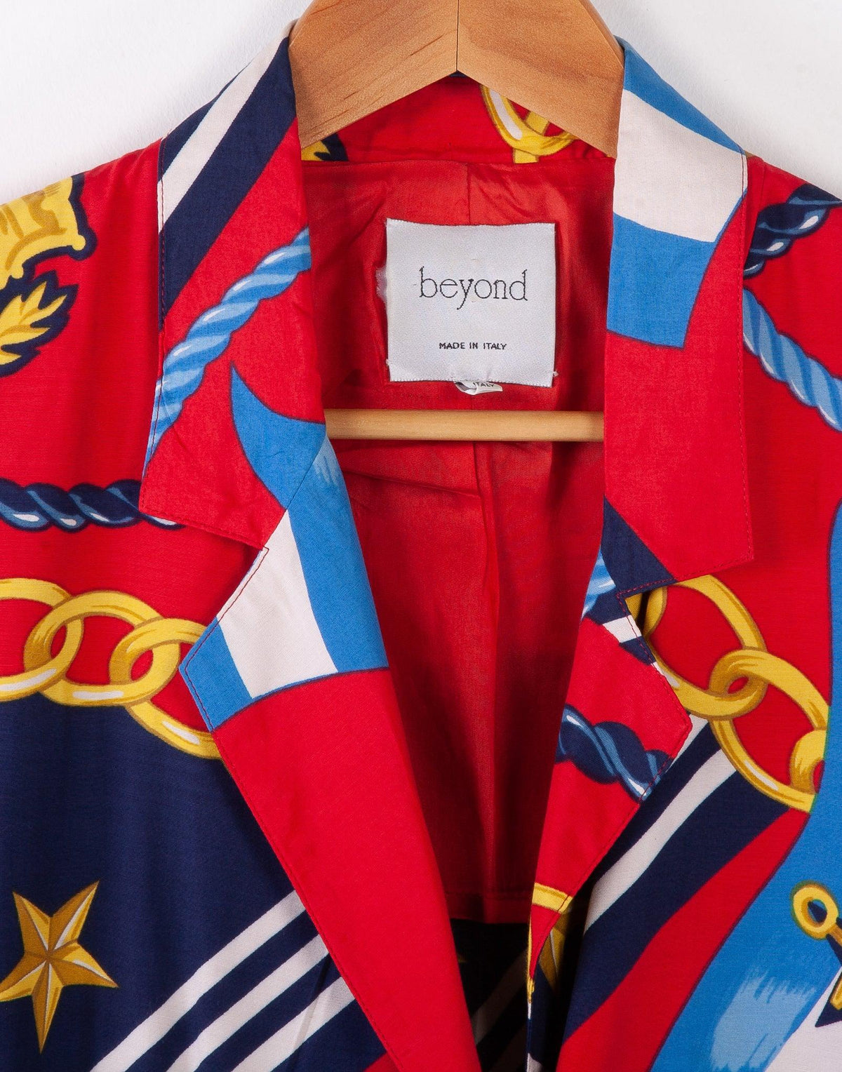 Beyond Jacket Vintage Nautical Style Print size 42 (UK14) - Ava & Iva