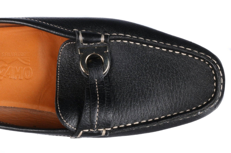 Salvatore Ferragamo Black Leather Mules size 7C (UK4.5/5) - Ava & Iva