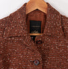 Whistles Single Breasted Jacket Brown Boucle Style Wool Mix UK 10 - Ava & Iva