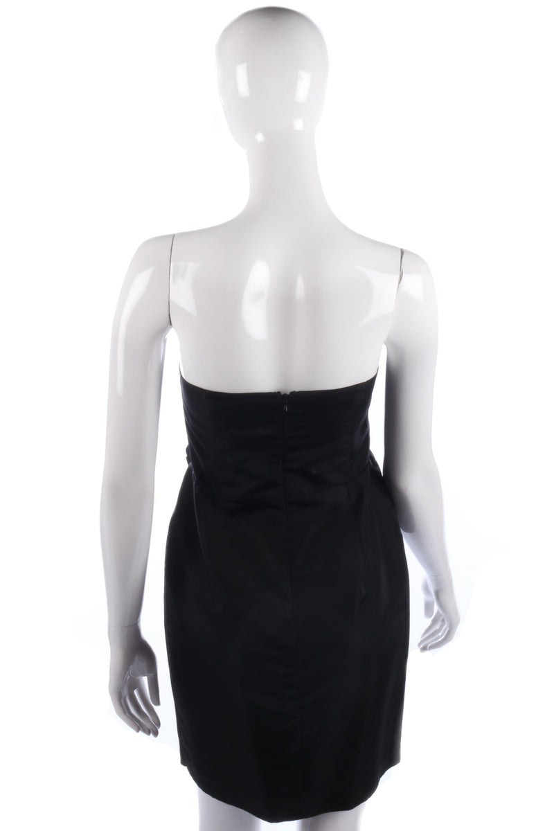 Fabulous black cocktail dress with bow details size 10 - Ava & Iva