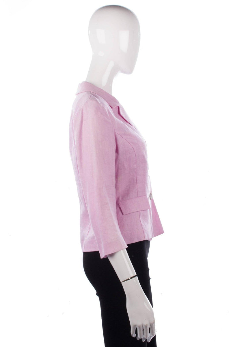 Renato Nucci Linen pink waistcoat and matching jacket size 40 side