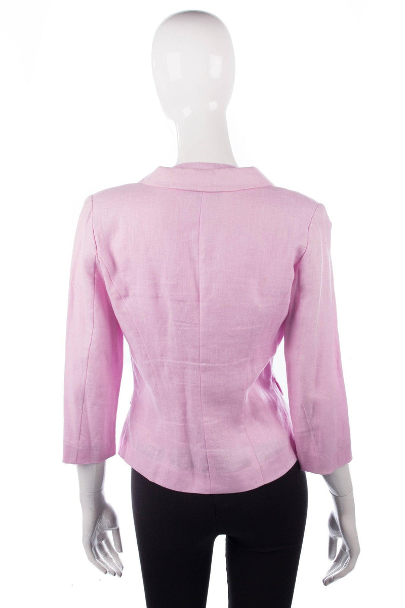 Renato Nucci Linen pink waistcoat and matching jacket size 40 back