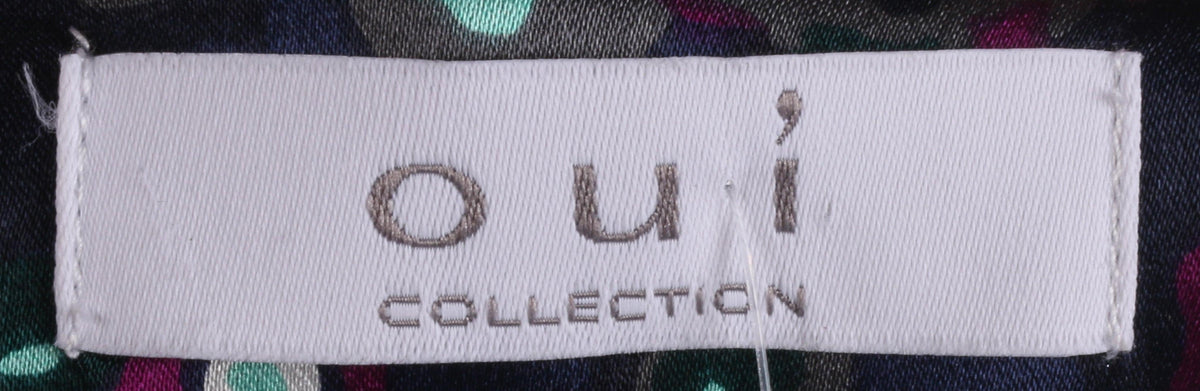 Fabulous Oui silk blue and pink patterned dress size 10 - Ava & Iva