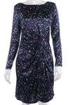 Fabulous Oui silk blue and pink patterned dress size 10 - Ava & Iva