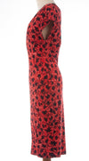 Isabel de Pedro Body Con Dress Red and Black UK 12 - Ava & Iva