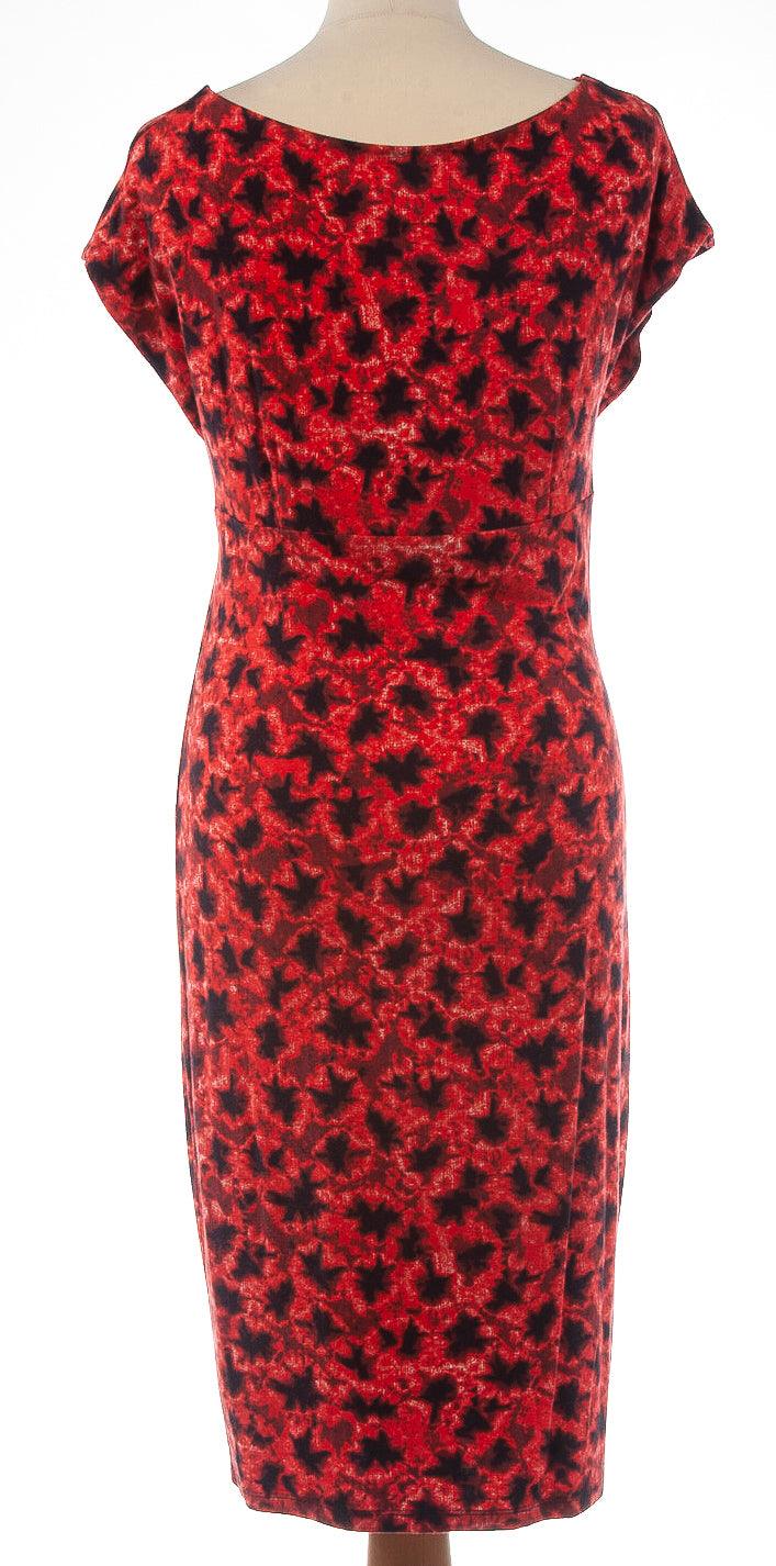 Isabel de Pedro Body Con Dress Red and Black UK 12 - Ava & Iva