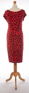 Isabel de Pedro Body Con Dress Red and Black UK 12 - Ava & Iva
