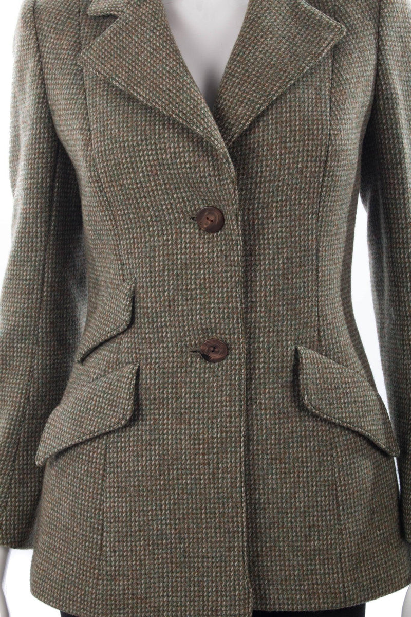 Harella, pure new wool riding jacket detail