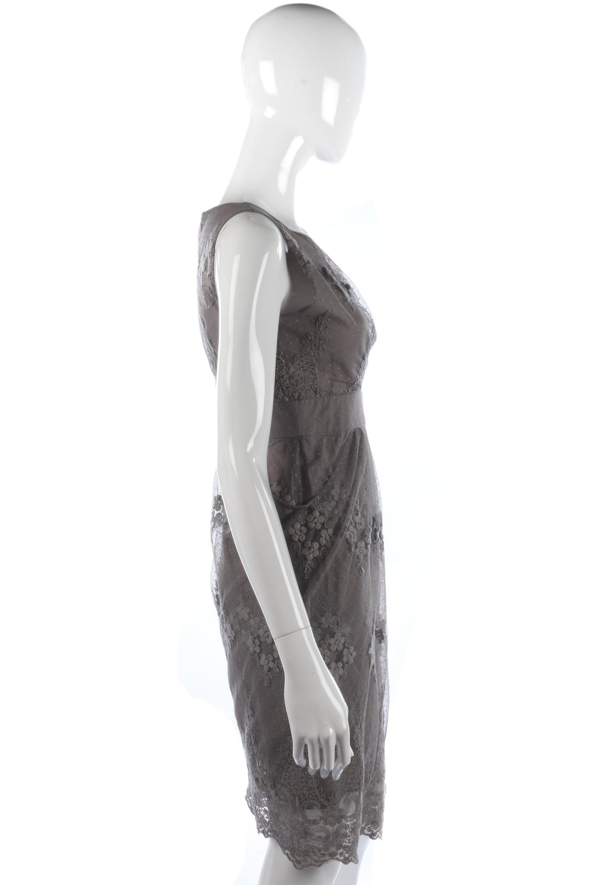 Grey lace and net cocktail dress size S - Ava & Iva