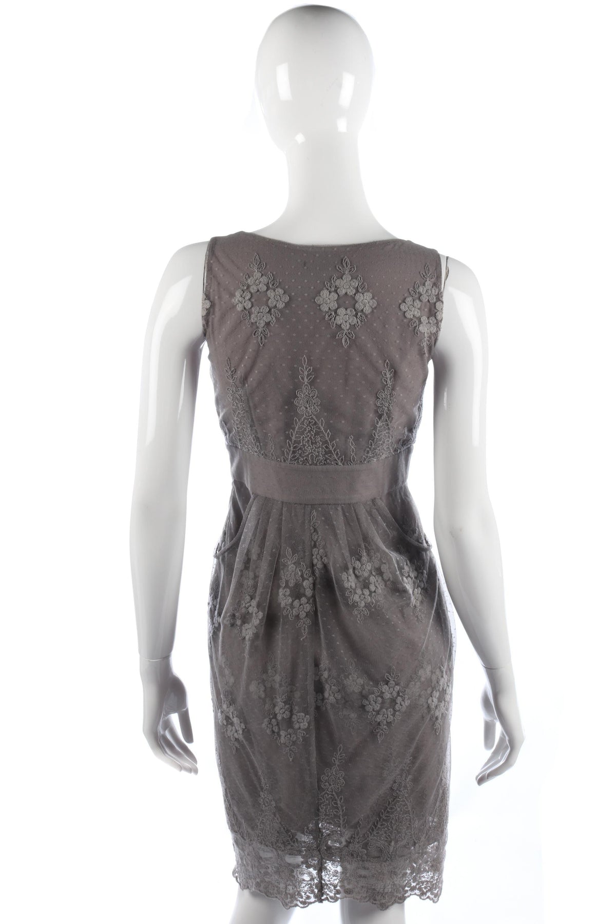 Grey lace and net cocktail dress size S - Ava & Iva