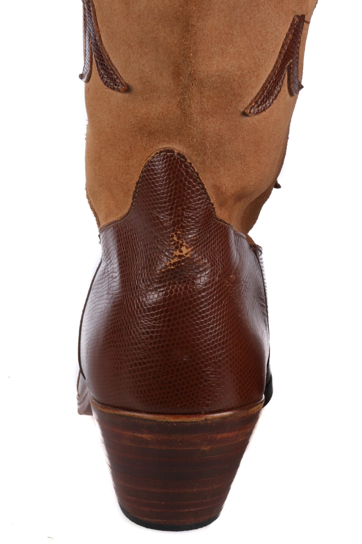 De Luca Brown Suede leather Cowboy Boots Size 9 1/2 (UK 6) - Ava & Iva