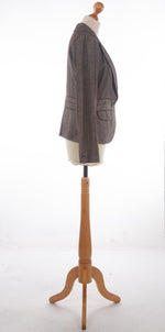 In Wear Herringbone Jacket Brown and Cream UK 10 - Ava & Iva