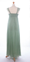 Blank London Silk Maxi Dress Pistachio with Embellishment Size S (UK 10) - Ava & Iva