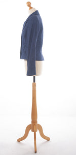 Paul Costelloe Dressage Linen Jacket Denim Blue UK 10 - Ava & Iva