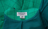 Caroline Charles Jacket Emerald Green Check Wool UK 12 - Ava & Iva