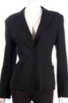 Marella black formal jacket detail