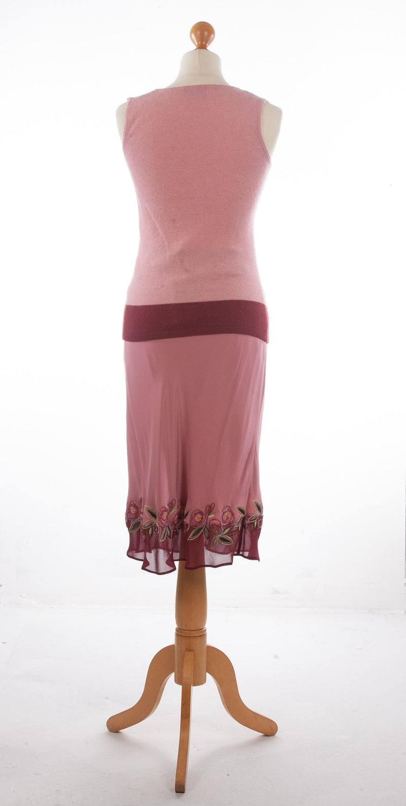 Maria Grachvogel Embellished Skirt with Wool Top Dusky Pink Size S BNWT - Ava & Iva