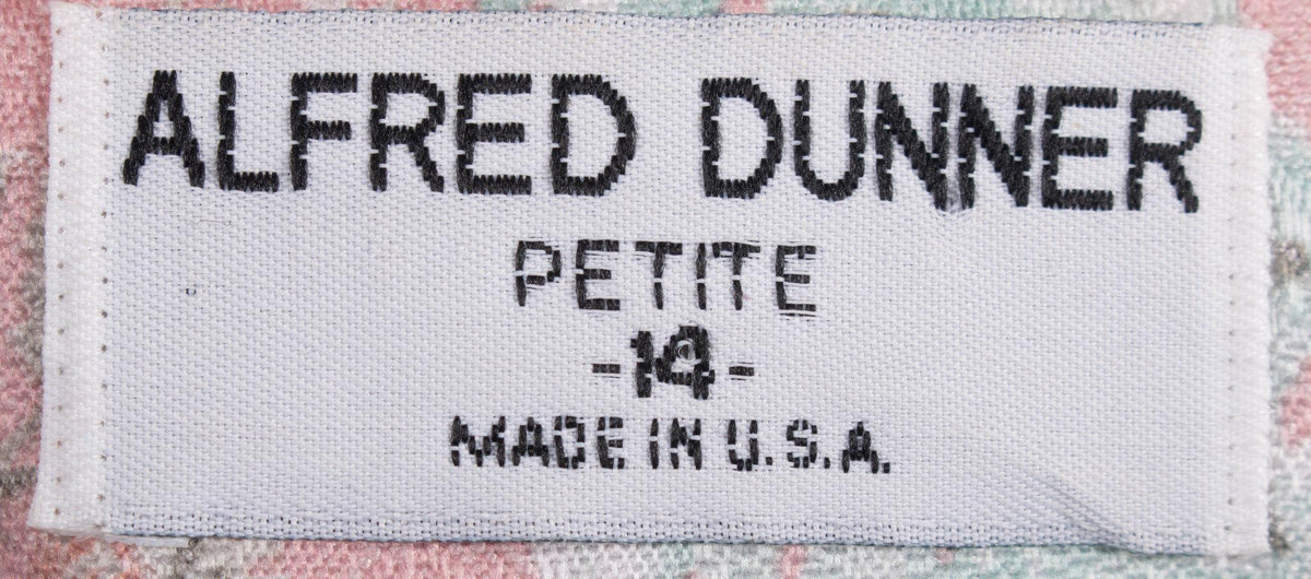 Alfred Dunner Jacket Silk and Cotton Pink Floral Size UK 18 - Ava & Iva