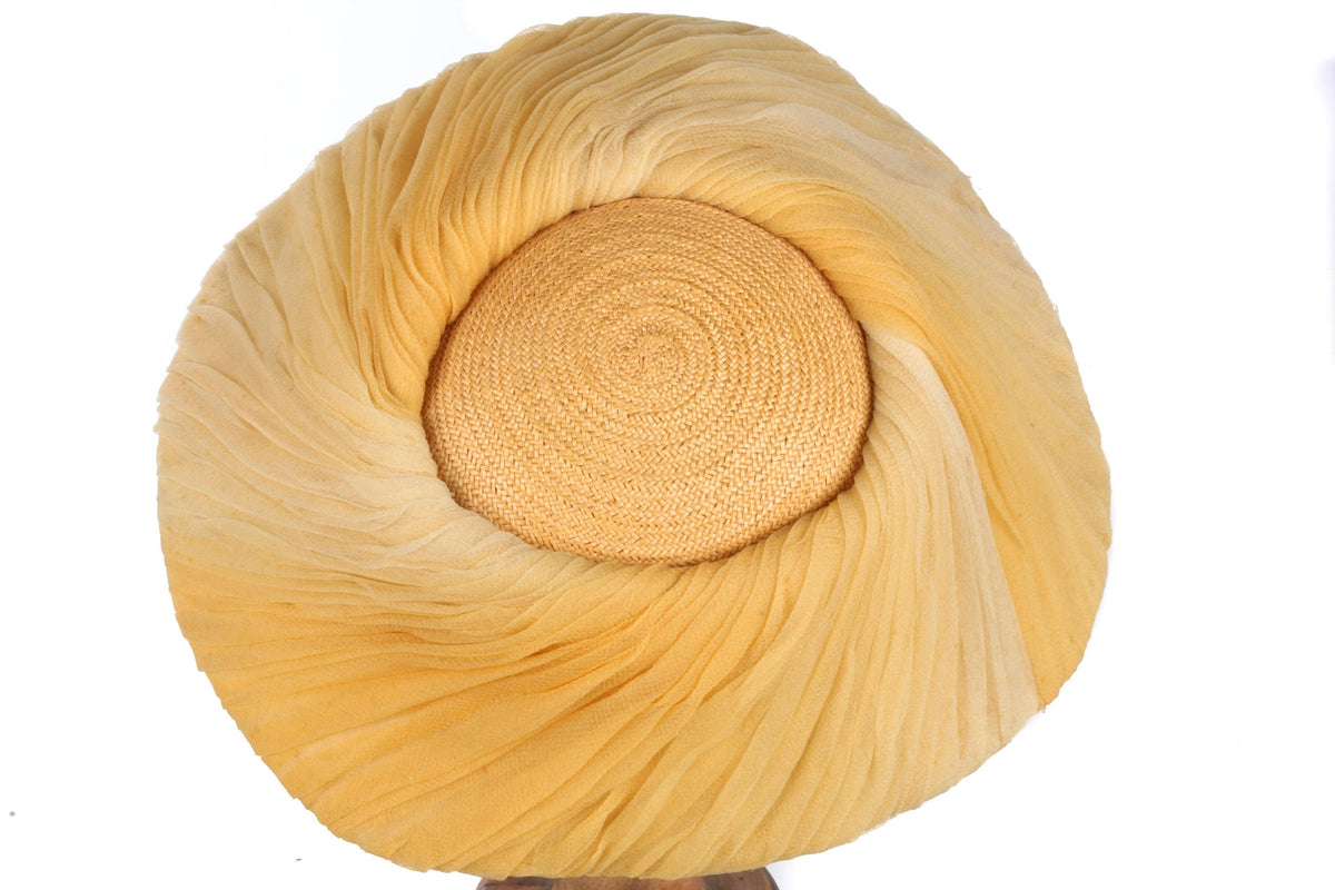 Otto Lucas silk chiffon vintage hat - Ava & Iva