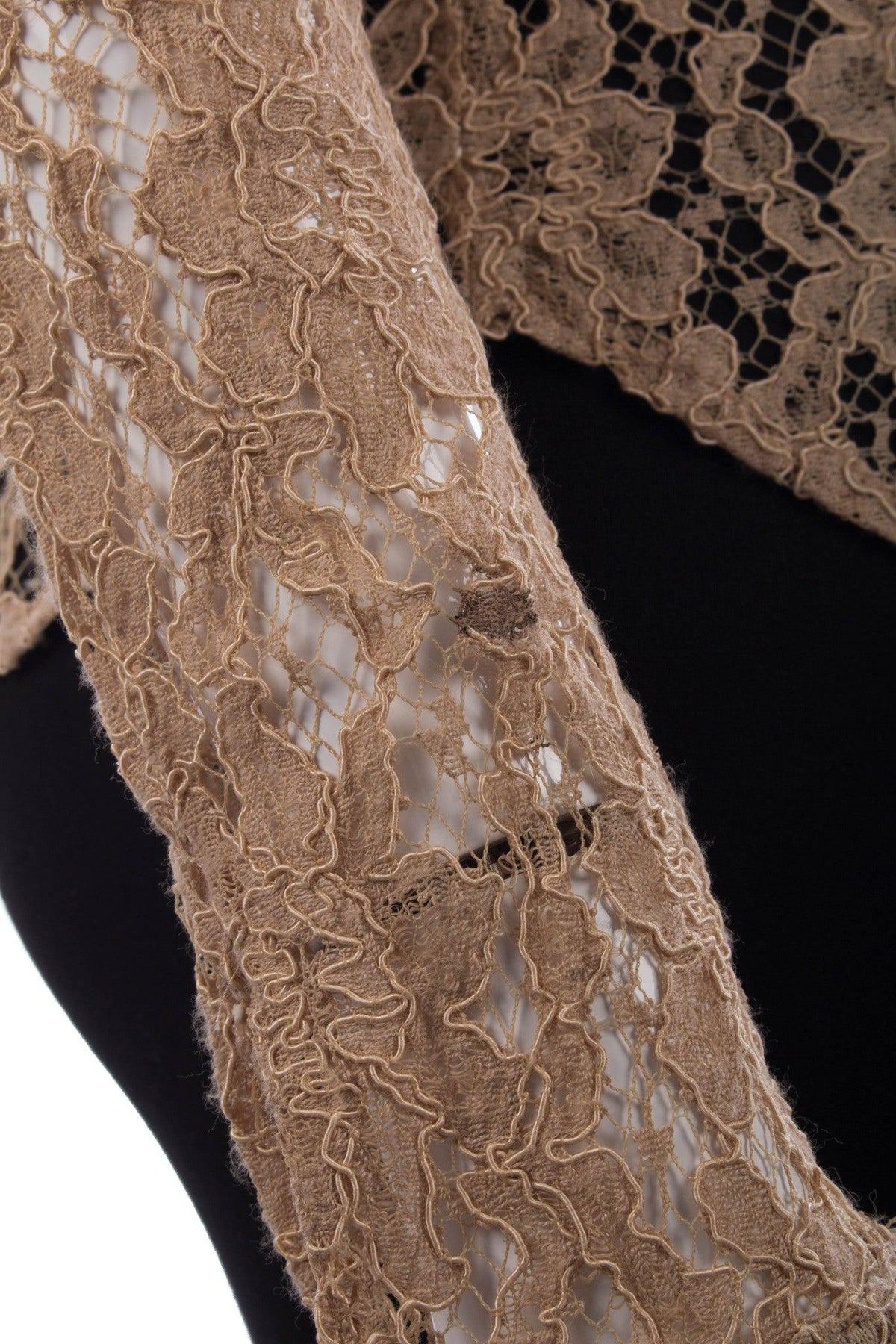 Charlotte Halton Contemporary Design Lace Shirt Cream Size 14 - Ava & Iva