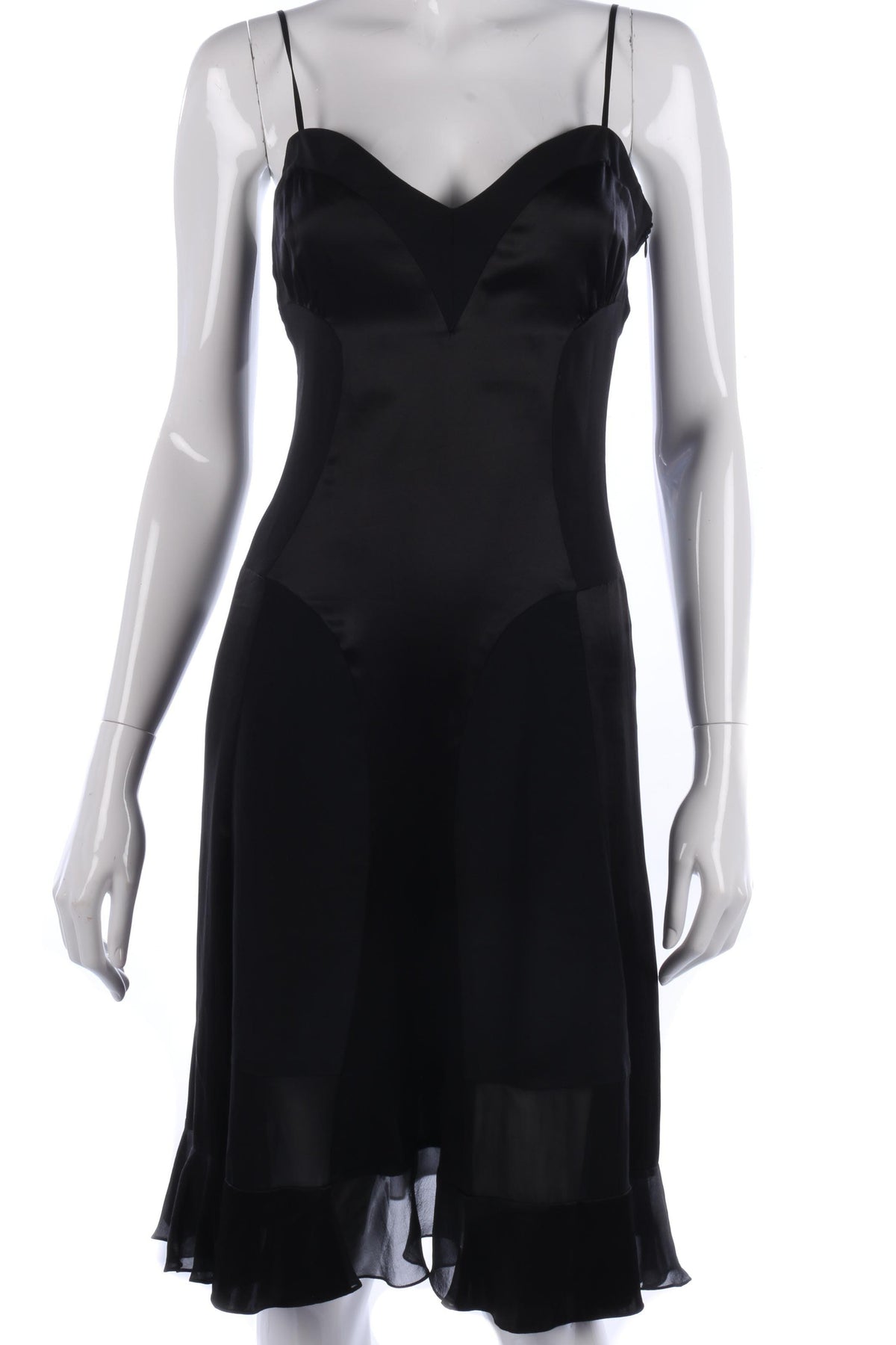 Sanimi silk sexy black dress size S - Ava & Iva