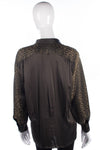 Designer Escada by Margaretha Ley olive green shirt size 12/14