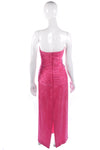 Robina stunning evening gown pink with beading size S - Ava & Iva