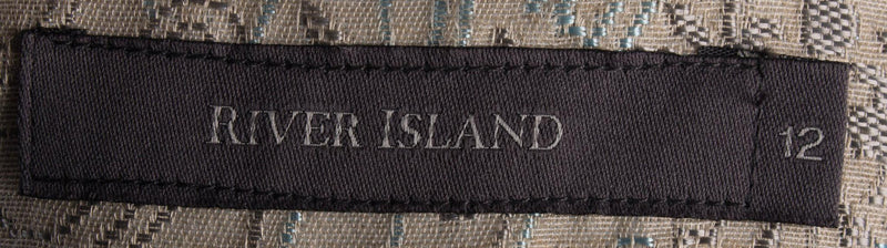 River Island Embroidered Jacket Cream UK Size 12 - Ava & Iva