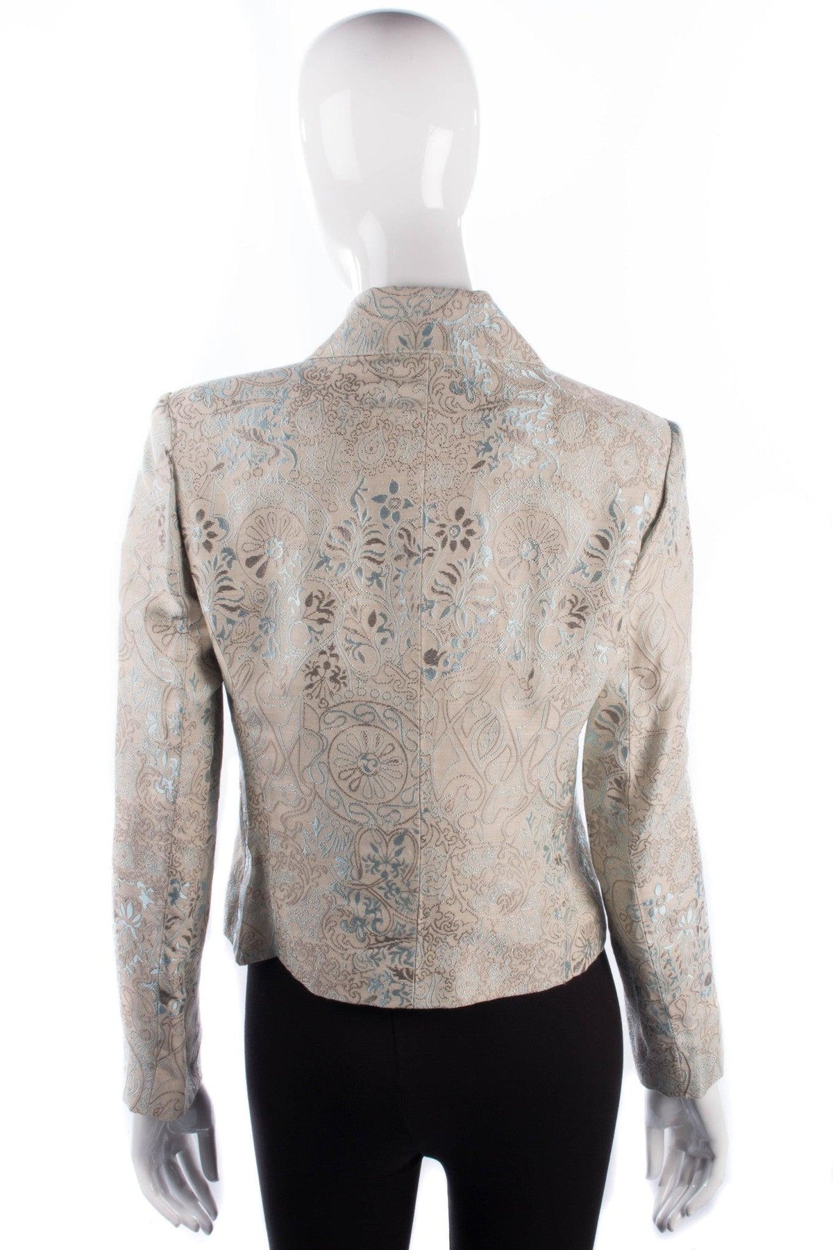 River Island Embroidered Jacket Cream UK Size 12 - Ava & Iva