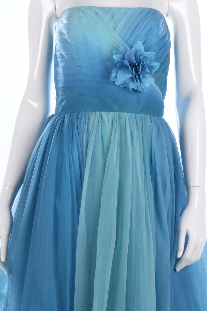 Fabulous 1950's handmade blue gown size 10/12 - Ava & Iva