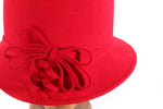 Red hat with bow detail 
