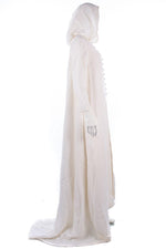 Berkertex Bridal Boutique Vintage Dress w/ Matching Hooded Coat Cream UK10 - Ava & Iva