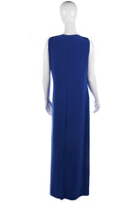 Ossie Clark beautiful blue evening gown size 16 - Ava & Iva