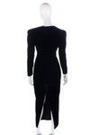 Vintage Kolmies velvet evening dress with matching bolero jacket size 8/10 back