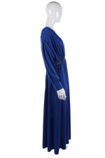 Vintage 1980's Marjon Couture blue dress size 12/14 - Ava & Iva