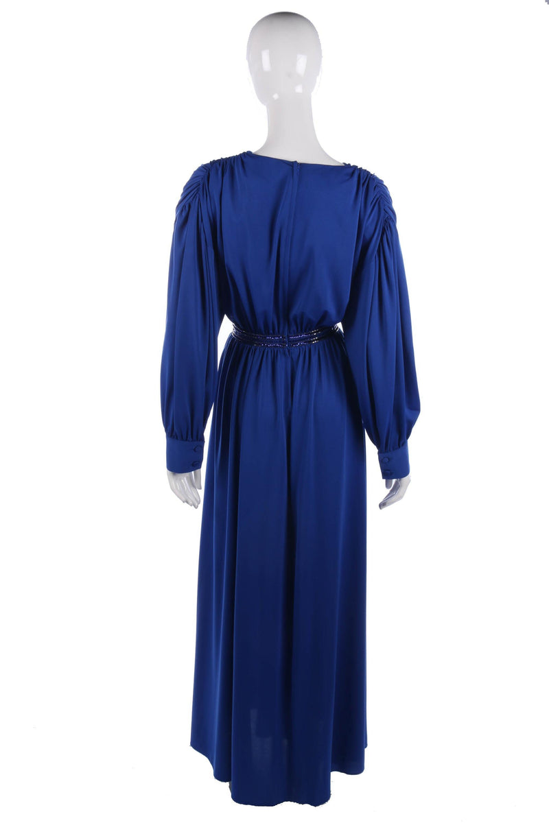 Vintage 1980's Marjon Couture blue dress size 12/14 - Ava & Iva