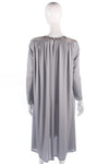 Grey vintage light jersey dress with beaded detail size M/L back