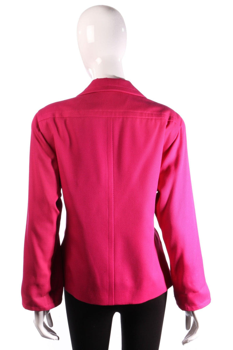 Jaeger Double Breasted Jacket Pink UK Size 10 - Ava & Iva