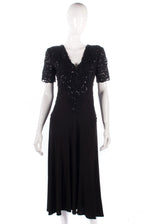 Sierra Designs Vintage black dress with beading size 10/12 - Ava & Iva