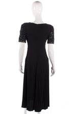 Sierra Designs Vintage black dress with beading size 10/12 - Ava & Iva